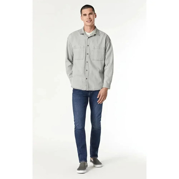 Mavi Men's Stefan Denim Jacket Shirt Stone Natural Dye Size XXL NWT - Picture 6 of 16